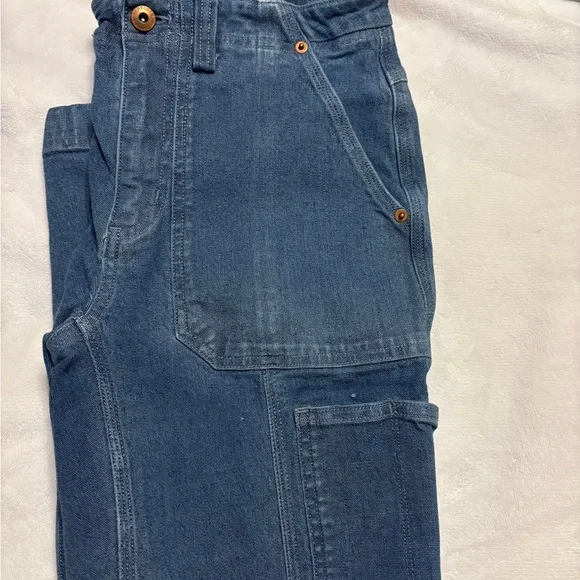 Duluth Trading Co Blue Cotton Blend Jeans - Picture 8 of 11